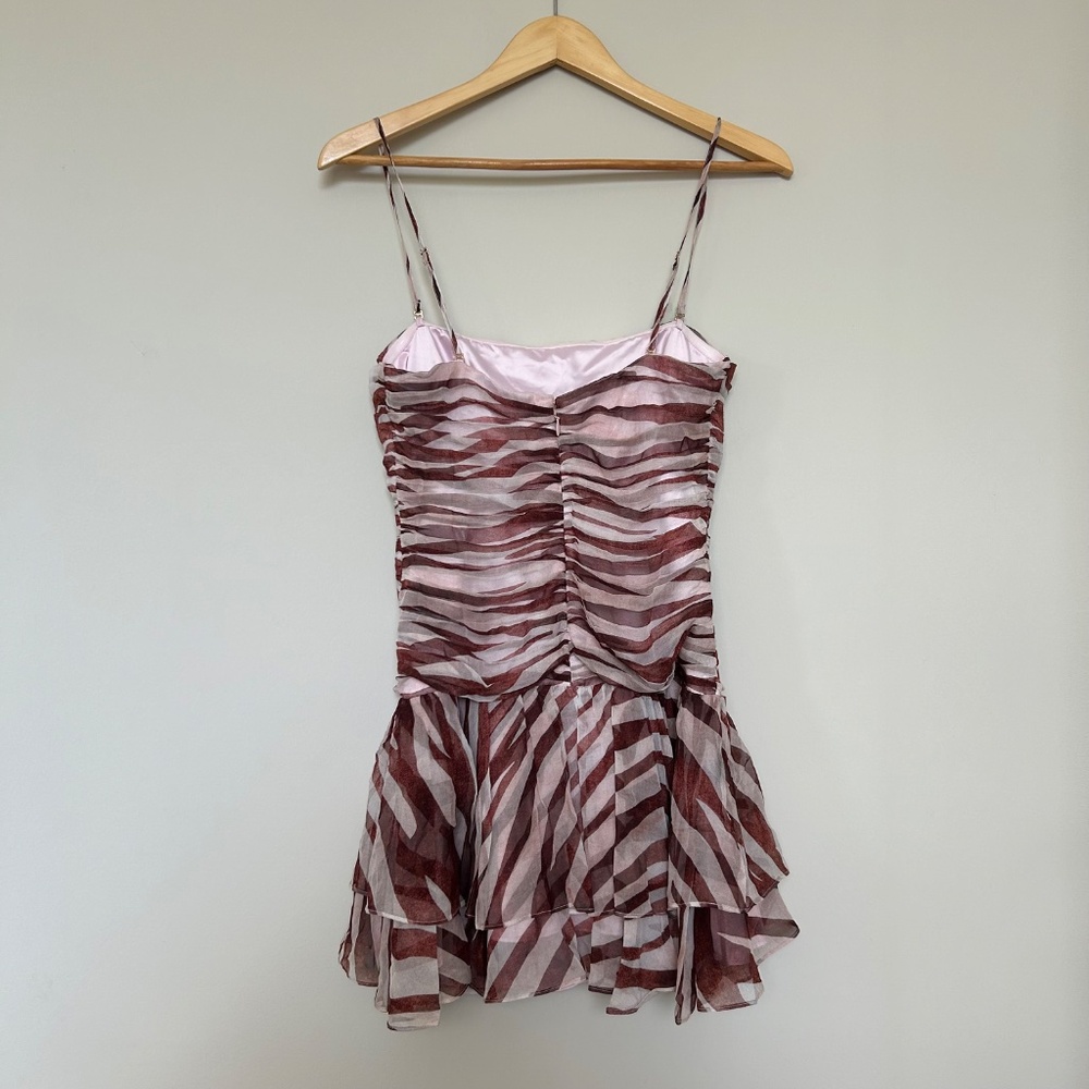 Retrofête Shaniece Dress in Earl Rose Zebra - Picture 9 of 16